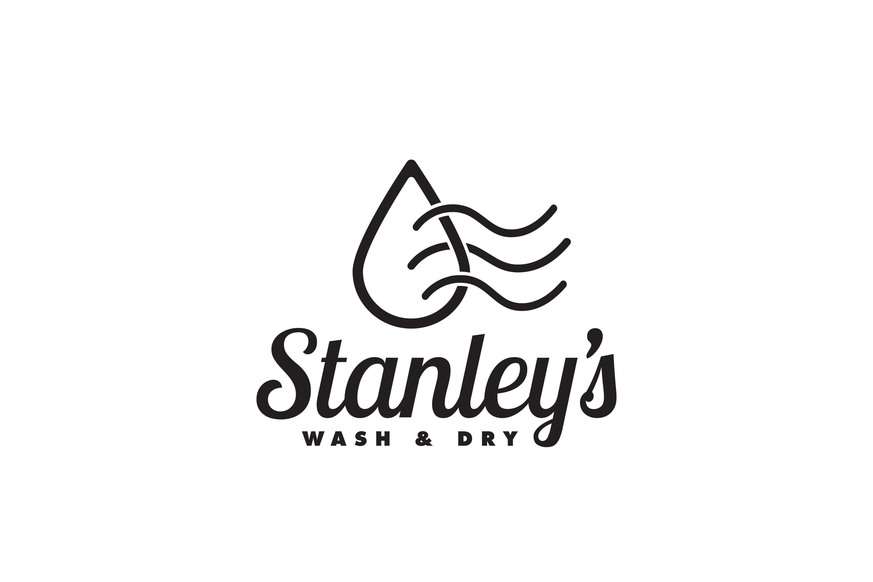 Black on white stanleys